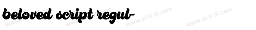 beloved script regul字体转换